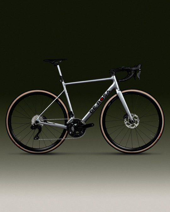 DE ROSA サイクルジャージ ホワイト/グレー/レッド De Rosa