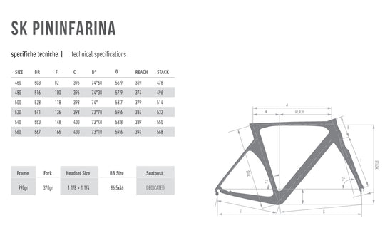 De Rosa SK PININFARINA DISC STEALTH MATT COMPLETE BIKE // 2022